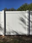 6 foot tall solid vinyl privacy fence