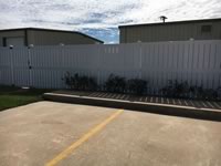 7 foot tall semi-private vinyl fence