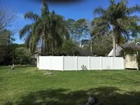 6 foot tall solid vinyl privacy fence