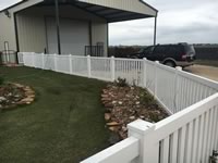 4 foot tall closed picket vinyl fence