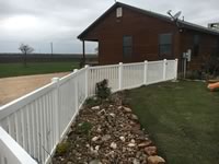 4 foot tall closed picket vinyl fence