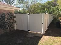 6 foot tall solid vinyl privacy fence