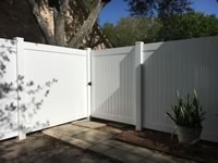 6 foot tall solid vinyl privacy fence