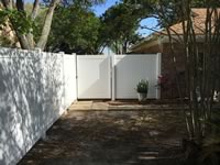 6 foot tall solid vinyl privacy fence