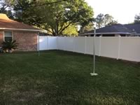 6 foot tall solid vinyl privacy fence