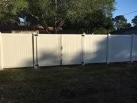 6 foot tall solid vinyl privacy fence