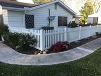 4 foot tall open picket vinyl fence