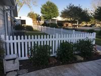 4 foot tall open picket vinyl fence
