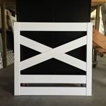 Custom ranch style vinyl fence gate
