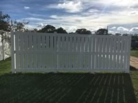 6 foot tall semi-private vinyl fence