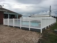 4 foot closed picket pool vinyl fence