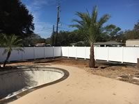 6 foot tall solid vinyl privacy fence