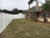 6 foot tall solid vinyl privacy fence