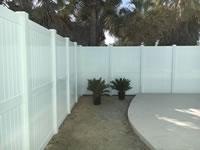 8 foot tall solid vinyl privacy fence