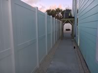 8 foot tall solid vinyl privacy fence