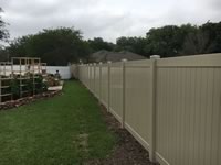 6 foot tall solid vinyl privacy fence