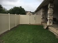 6 foot tall solid vinyl privacy fence