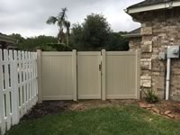 6 foot tall solid & semi private vinyl fence