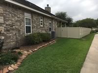 6 foot tall solid & semi private vinyl fence