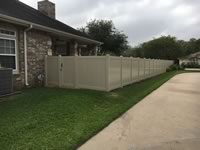 6 foot tall solid & semi private vinyl fence