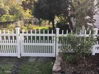 4 foot tall decorative picket vinyl fence