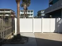 6 foot tall solid vinyl privacy fence